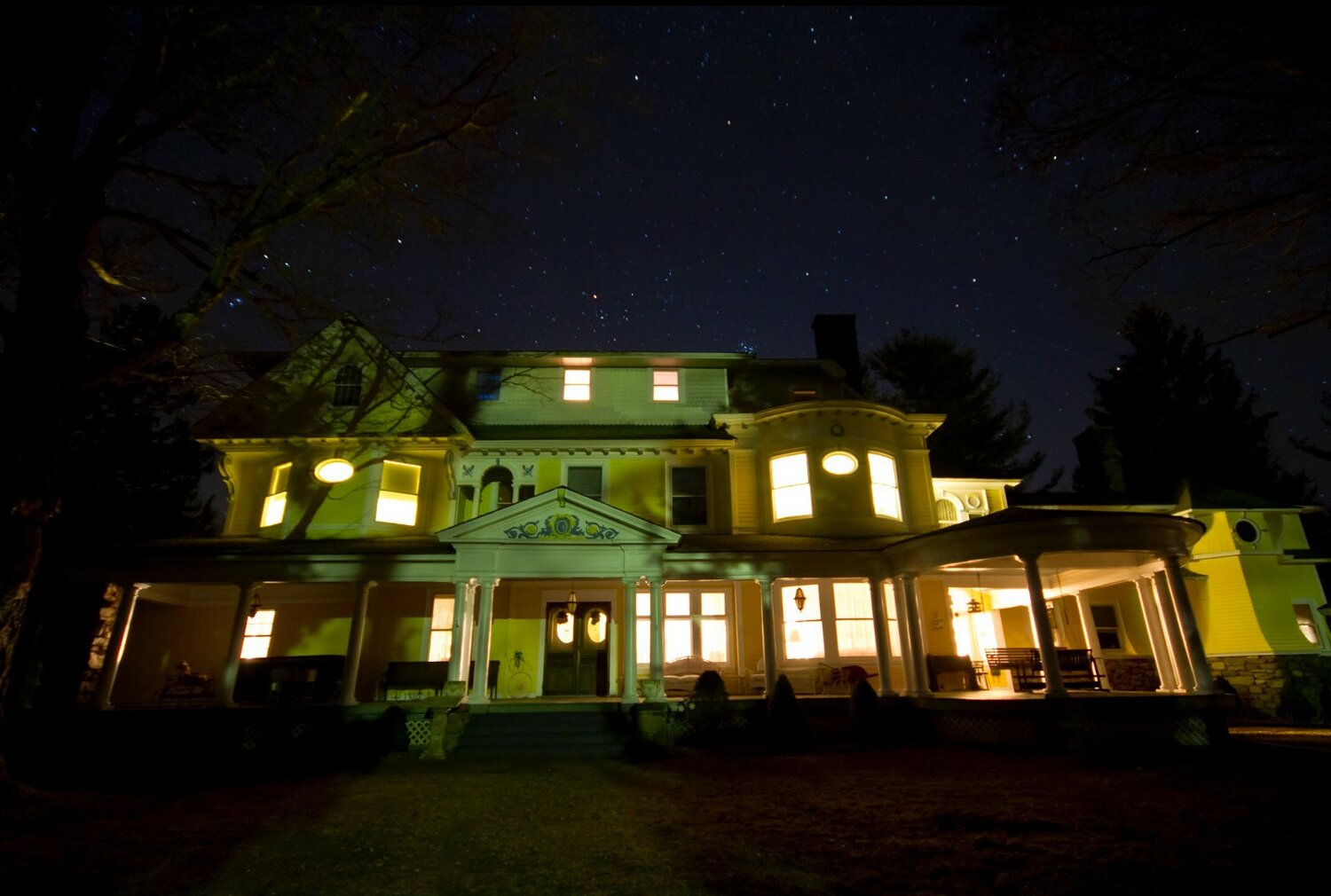At Burn Brae Mansion, it's basically Halloween all year round. Ghosts have been spotted in the 116-year-old house.